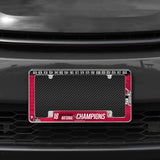 Rico Industries NCAA Alabama Crimson Tide Multi Champ 12" x 6" Chrome License Plate Frame-1
