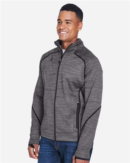 North End Men's Flux Mélange Bonded Fleece Jacket-4