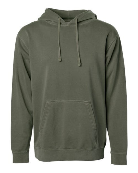 Independent Trading Co. Men's Midweight Pigment-Dyed Hooded Sweatshirt-1