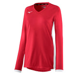 Mizuno Girl's Spike Long Sleeve Volleyball Jersey-1