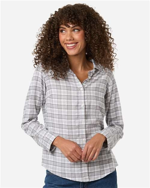 Devon & Jones Women's Concord Yarn-Dye Flannel Shirt-3