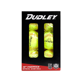 Dudley 6 Pack ASA/NFHS SB12 Leather Fastpitch Softballs