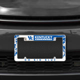 Rico Industries NCAA Kentucky Wildcats Primary 12" x 6" Chrome License Plate Frame-1