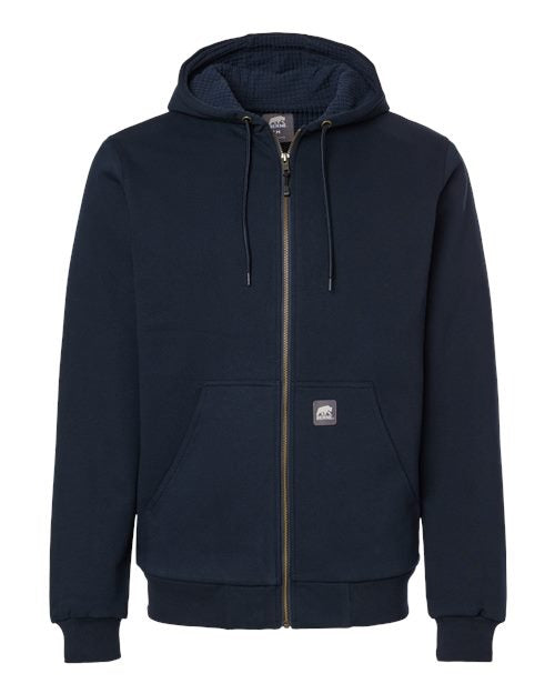 Berne Apparel Men's Heritage Grid Fleece-Lined Full-Zip Hooded Sweatshirt-1