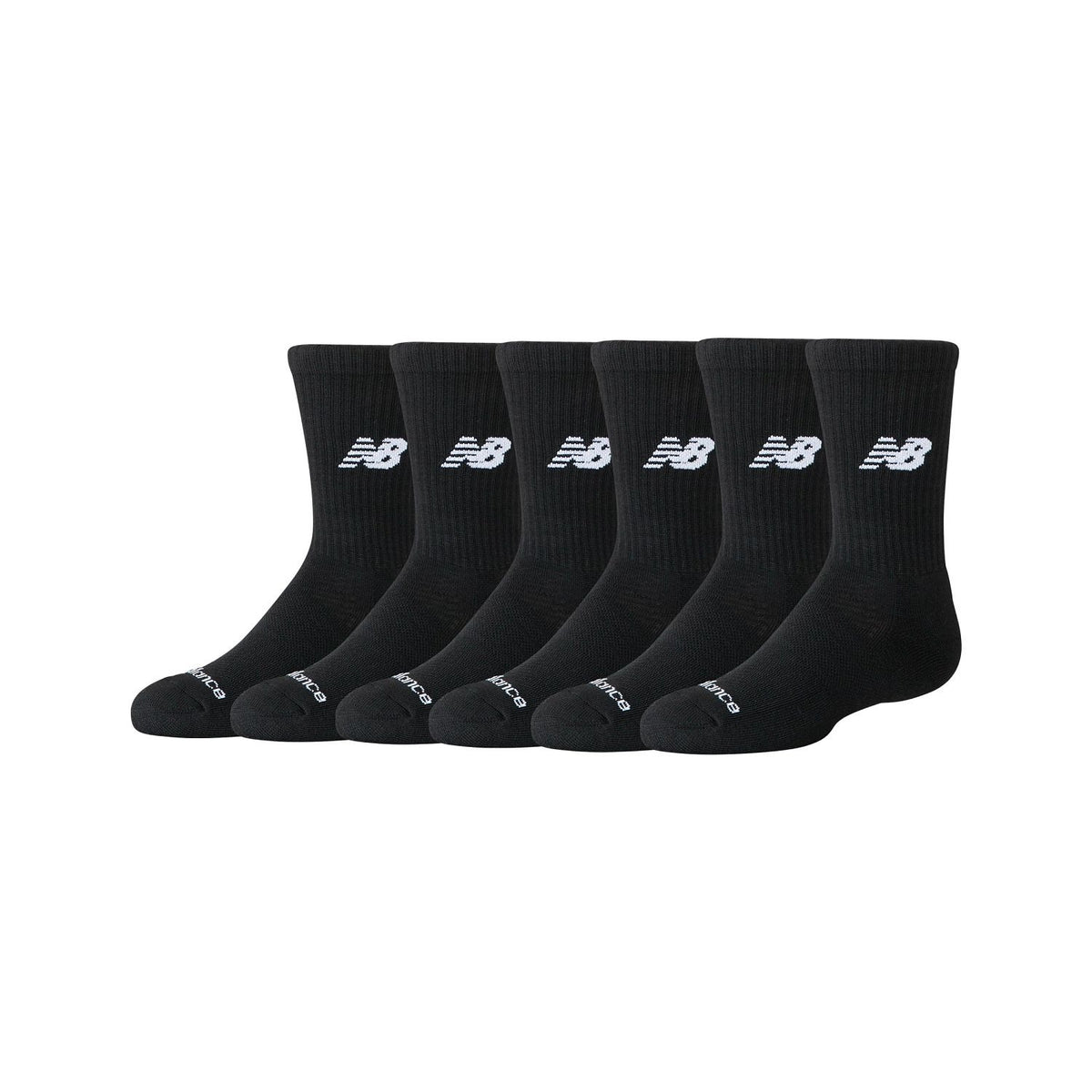 New Balance Daily Essentials Cushion Crew Socks 6 Pack-1