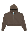 Lane Seven Women's Relaxed Cropped Full-Zip Hoodie Sweatshirt-1