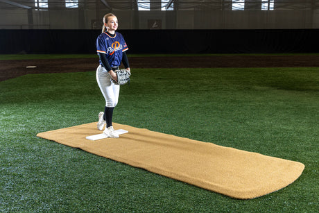 Portolite Baseball Pro Spiked Game Mat with No Lines-1