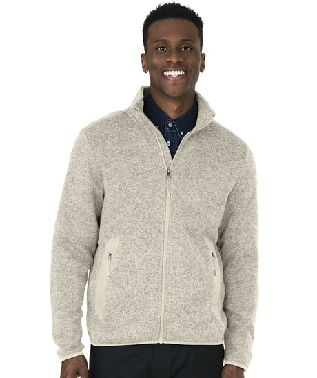 Charles River Men's Heathered Fleece Jacket-1