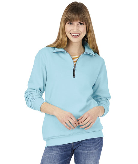 Charles River Unisex Crosswind Quarter Zip Sweatshirt-1