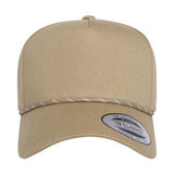 YP Classics Retro Cotton Blend Five-Panel Rope Cap-1