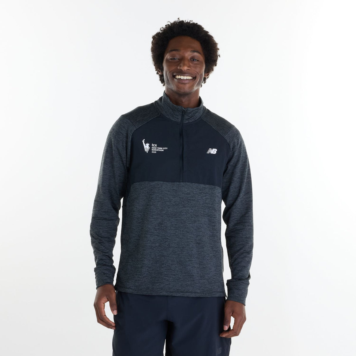 New Balance Men's NYC Marathon Athletics Heat Grid 1/2 Zip-1