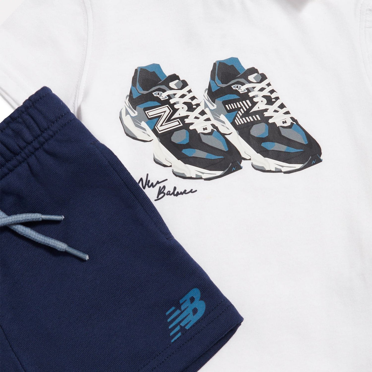 New Balance Infant & Toddler 9060 Graphic T-Shirt & Shorts Set-3