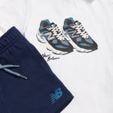 New Balance Infant & Toddler 9060 Graphic T-Shirt & Shorts Set-3