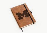 Rico Industries NCAA Michigan Wolverines Brown - Primary Laser Engraved Small Notepad-2