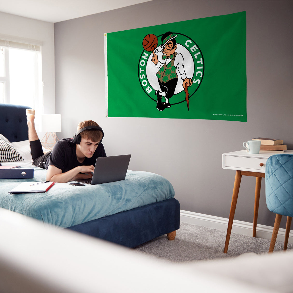 Rico Industries NBA  Boston Celtics Standard 3' x 5' Banner Flag-3