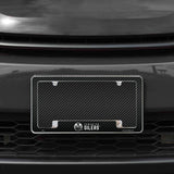Rico Industries NHL  Edmonton Oilers Black 12" x 6" Chrome License Plate Frame-1