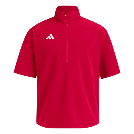 adidas Men's Short Sleeve Quarter Zip Woven Jacket-1