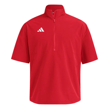 adidas Men's Short Sleeve Quarter Zip Woven Jacket-1