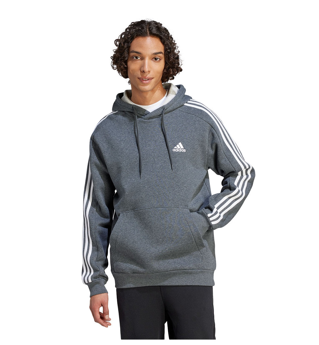 adidas Men's Essentials Fleece 3-Stripes Hoodie adidas