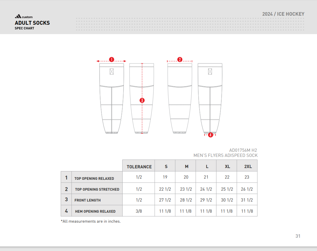 Adidas socks size chart 3942 sales
