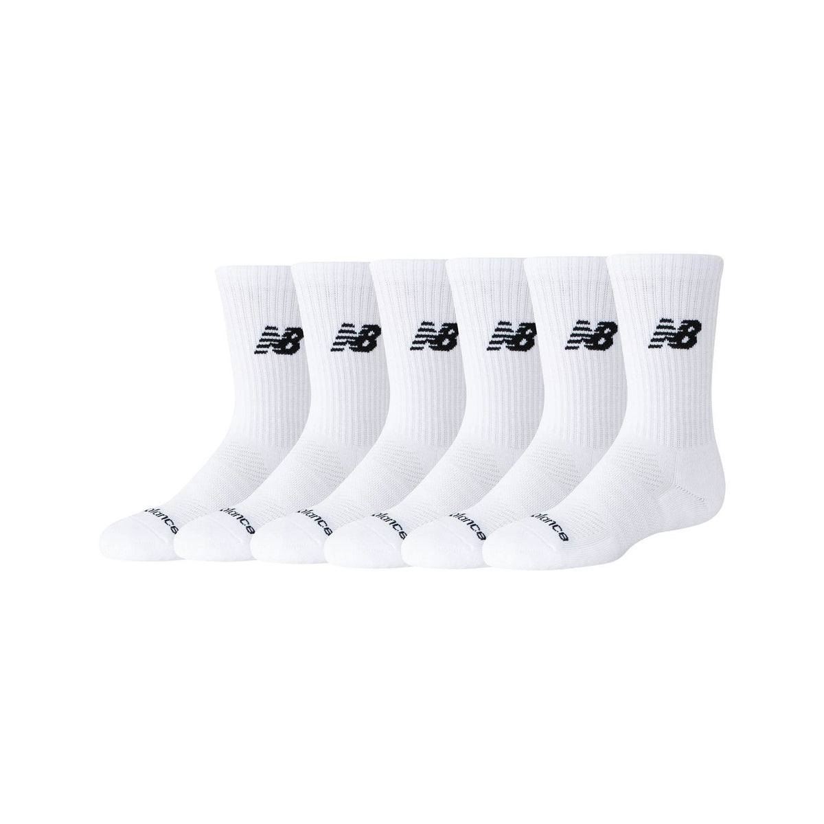 New Balance Daily Essentials Cushion Crew Socks 6 Pack-1