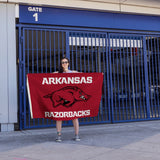 Rico Industries NCAA Arkansas Razorbacks Standard 3' x 5' Banner Flag-4