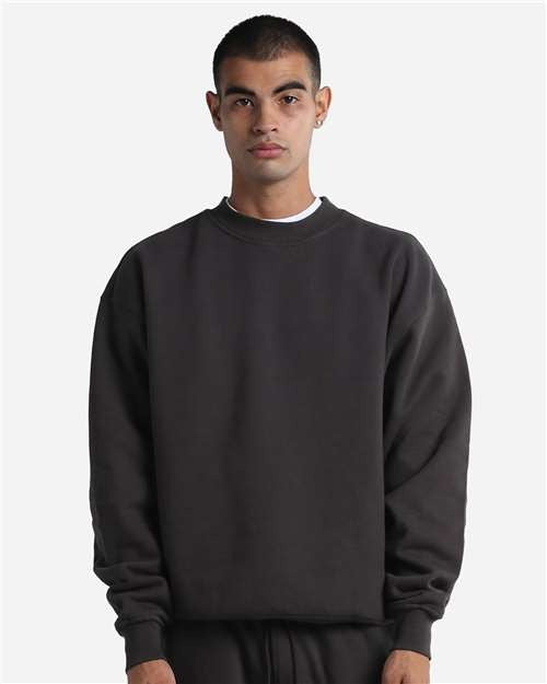 Shaka Wear Men's Max Heavy Garment-Dyed Crewneck Sweatshirt-1