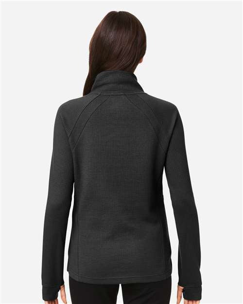 North End Women's Rhythm Waffle Cross-Neck Pullover-5