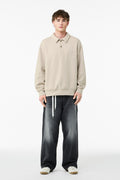Bella + Canvas Men's   10-Ounce Polo Sweatshirt