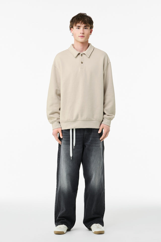Bella + Canvas Men's   10-Ounce Polo Sweatshirt