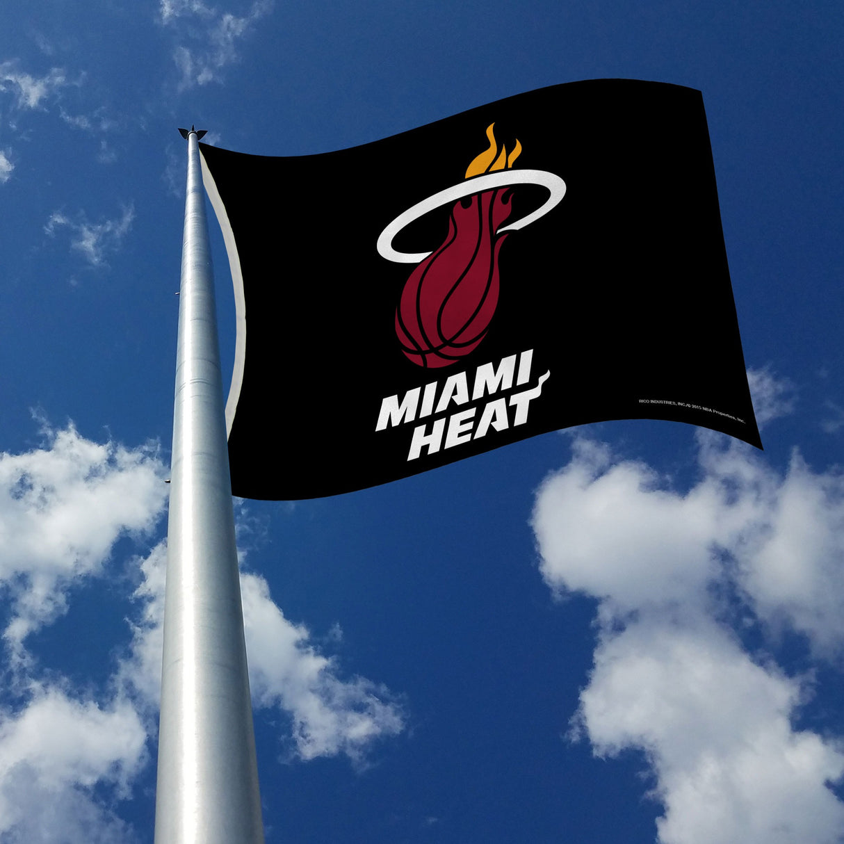 Rico Industries NBA  Miami Heat Black 3' x 5' Banner Flag-2