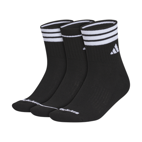 adidas Women's Cushioned 3-Stripe 4.0 3-Pack High Quarter Sock Unisex Accessories Socks