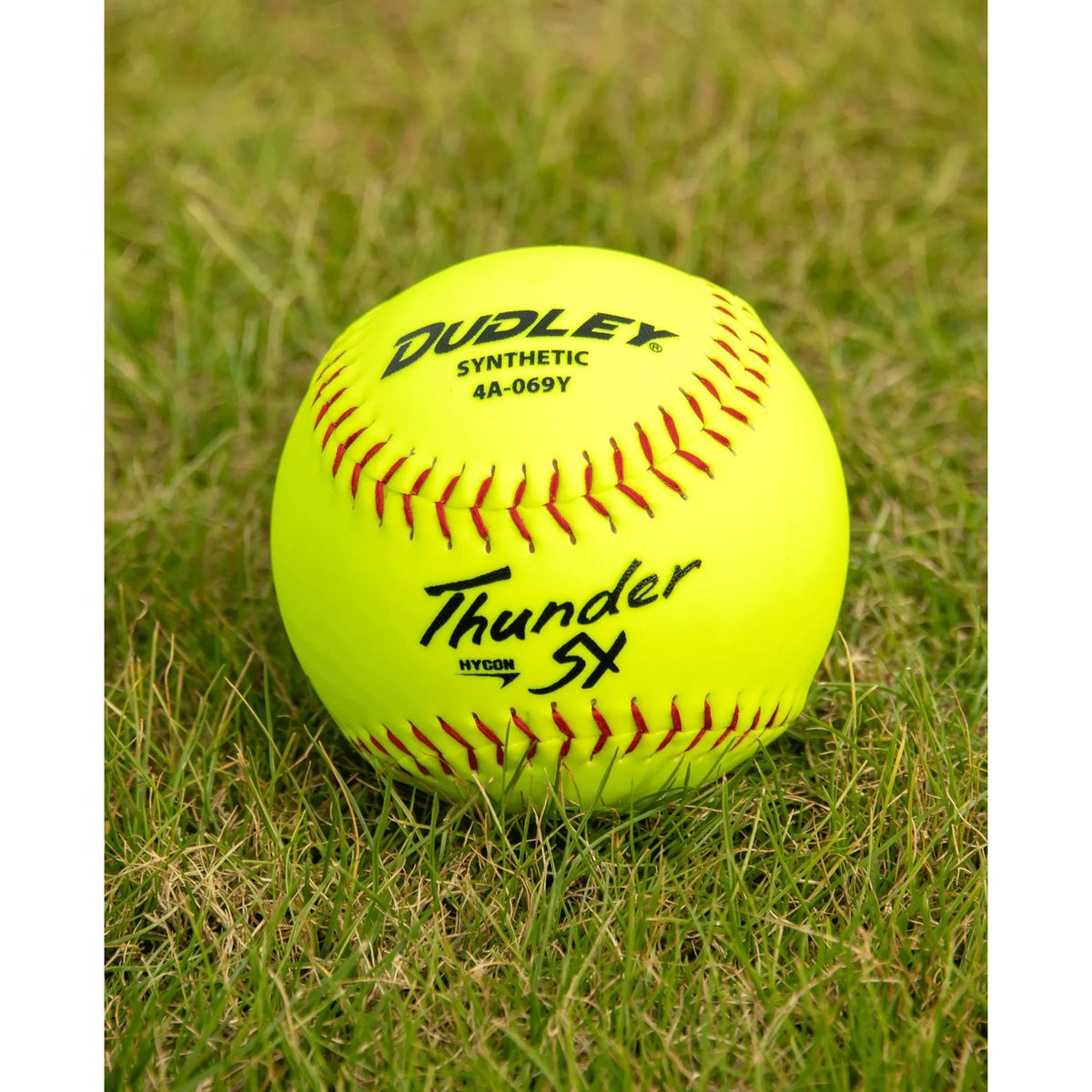 Dudley One Dozen USASB Hycon Leather Slowpitch Softballs-2
