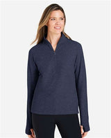 North End Women's Spirit Textured Quarter-Zip Pullover-3