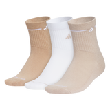 adidas Women's Cushioned Sport 3.0 3-Pack High Quarter Sock Unisex Accessories Socks