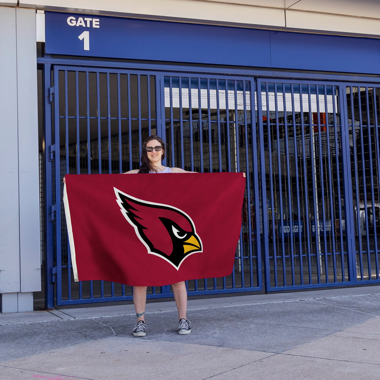 Rico Industries NFL  Arizona Cardinals Standard 3' x 5' Banner Flag-4