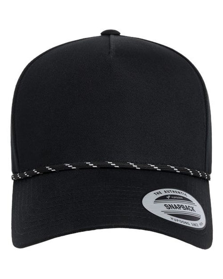 YP Classics Retro Cotton Blend Five-Panel Rope Cap-1