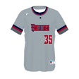 Russell Youth Sublimated Two-Button Performance Mesh Baseball Jersey Team Baseball Jerseys