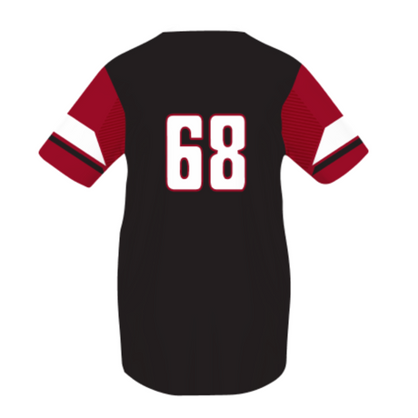 Russell Youth Sublimated Crew Neck Performance Mesh Baseball Jersey Team Baseball Jerseys