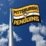 Rico Industries NHL  Pittsburgh Penguins Bold 3' x 5' Banner Flag-2
