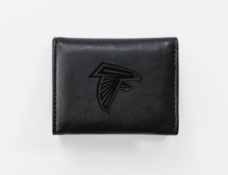 Rico Industries NFL  Atlanta Falcons  Laser Engraved Faux Leather Trifold Wallet-1