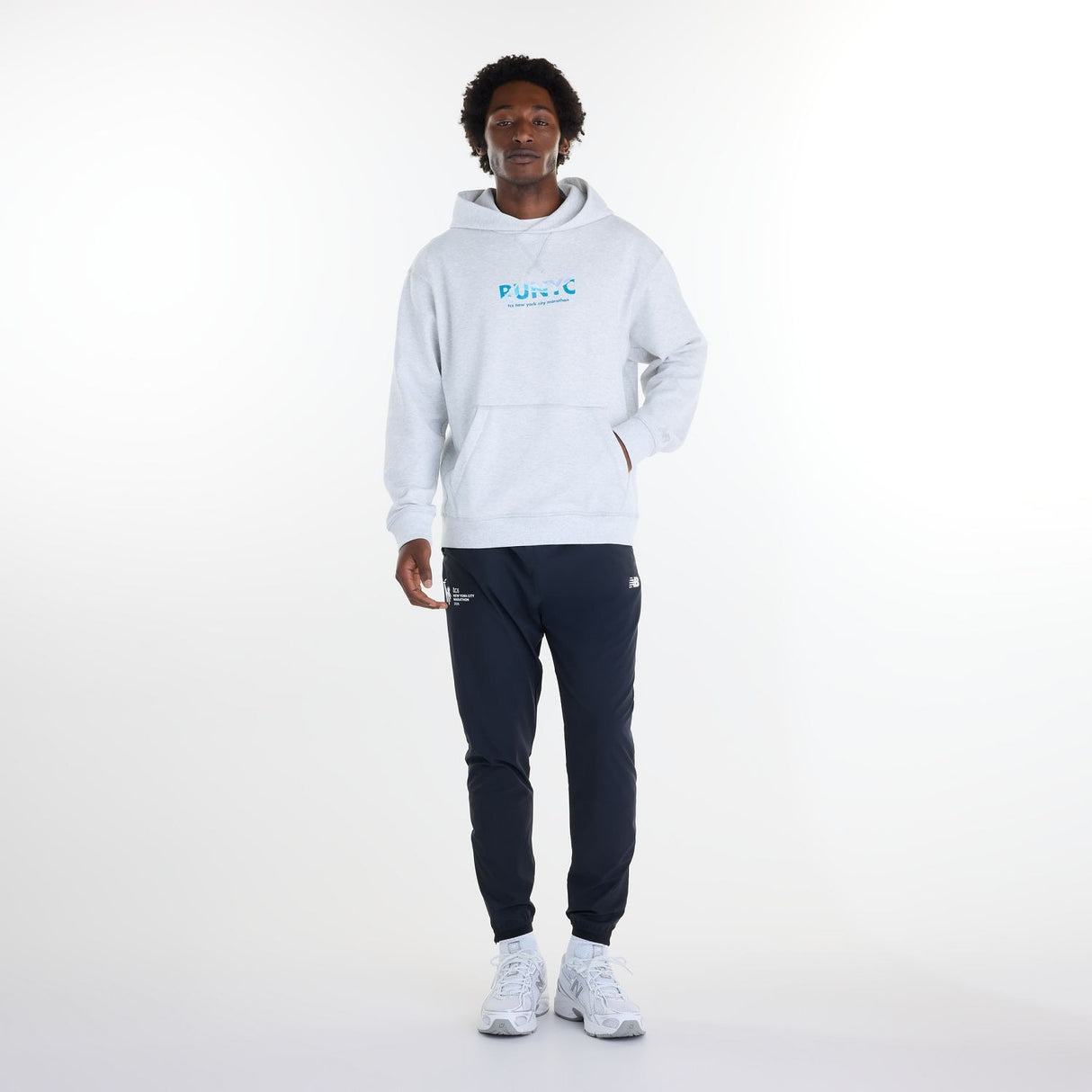 New Balance Men's NYC Marathon Athletics French Terry Graphic Hoodie-6