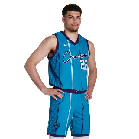 Custom Loose Fit Stretch Woven Jersey Adult, Youth Team Basketball Uniform Package