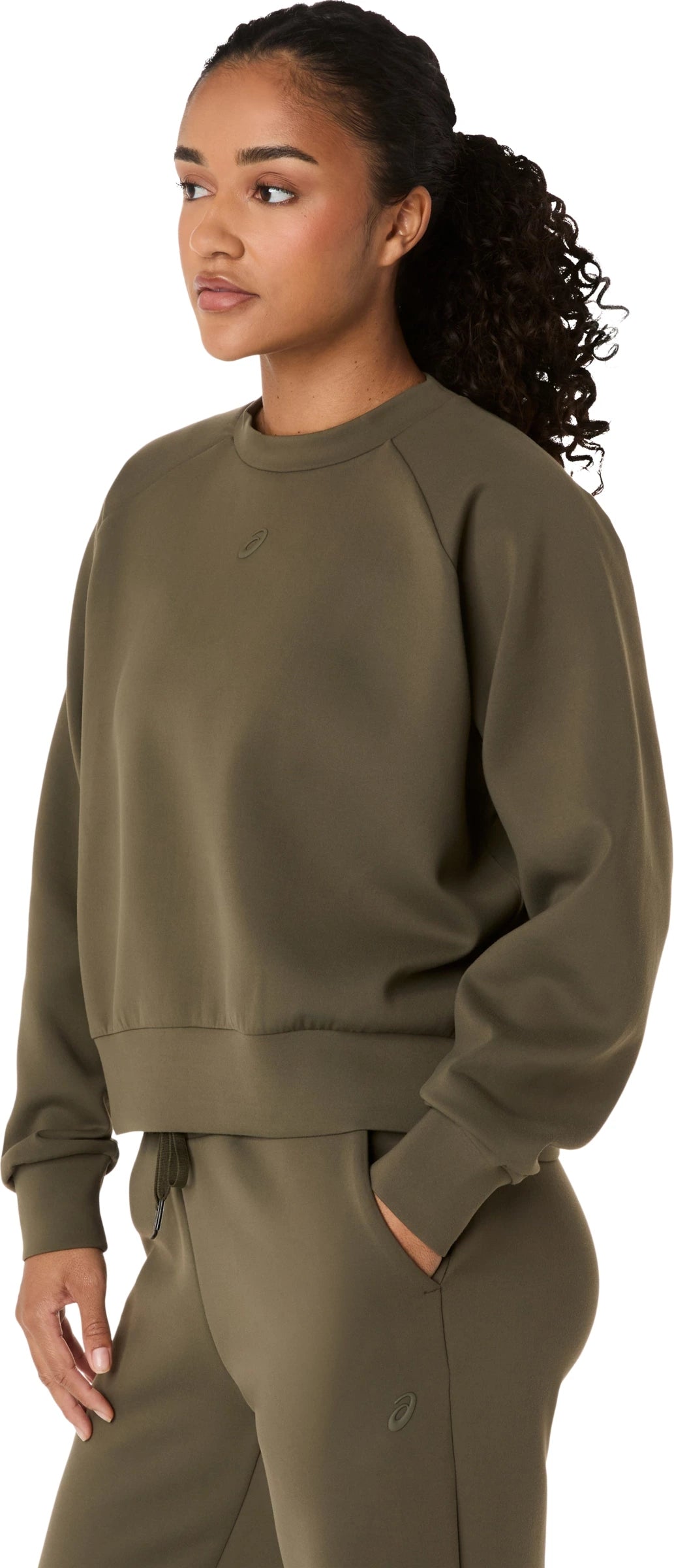 Asics Women's Nagino Refined Texture Sweat Top-3