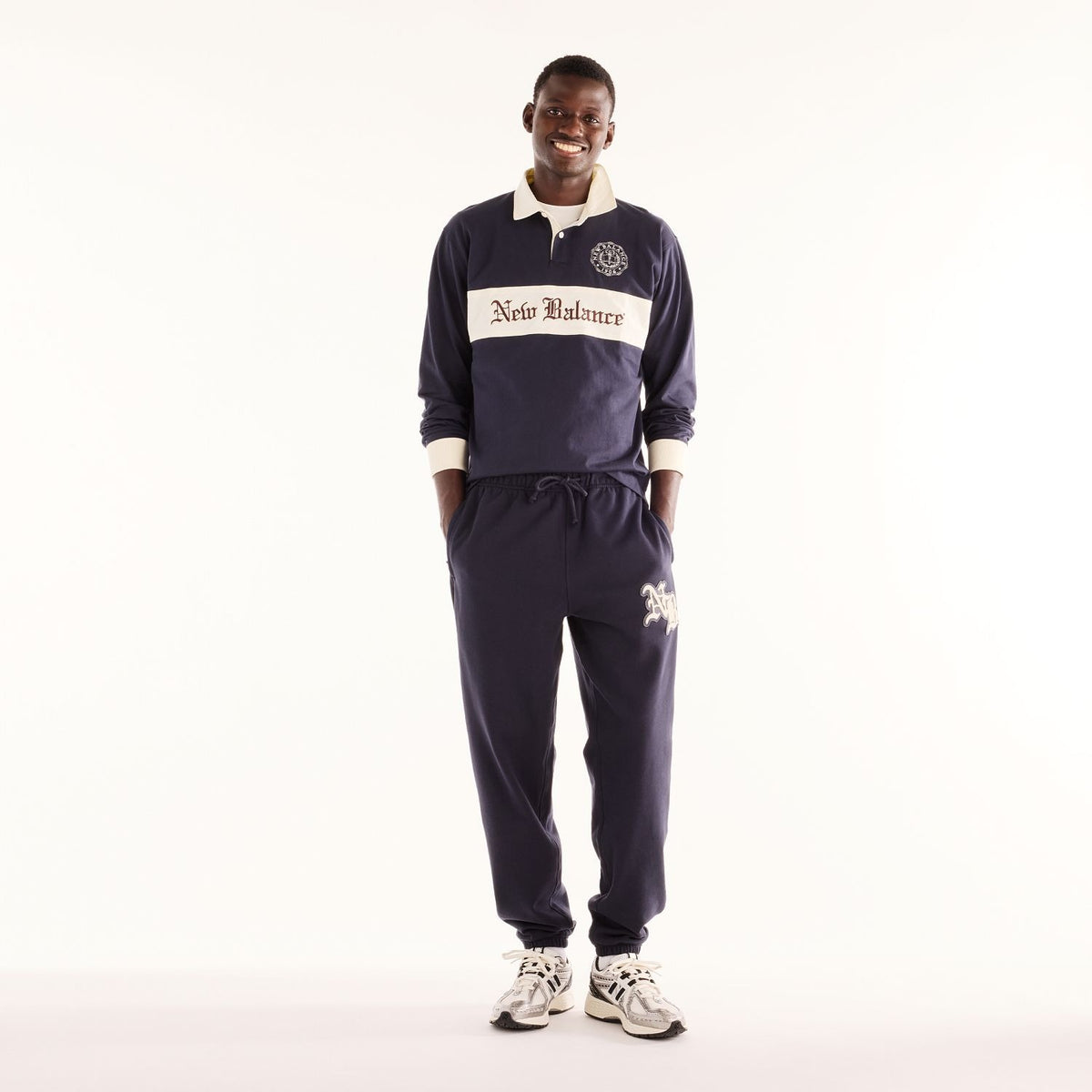 New Balance Men's Varsity Old English Rugby Polo-5