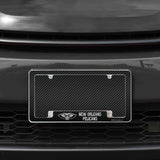 Rico Industries NBA  New Orleans Pelicans Black 12" x 6" Chrome License Plate Frame-1