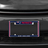 Rico Industries NFL  New England Patriots Classic 12" x 6" Chrome License Plate Frame-1