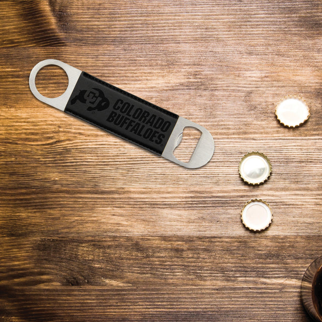 Rico Industries NCAA Colorado Buffaloes Black Laser Engraved Bar Blade
