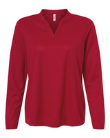 CORE365 Women's Nova Performance Long Sleeve Pique Polo-1