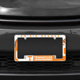Rico Industries NCAA Tennessee Volunteers Primary 12" x 6" Chrome License Plate Frame-1